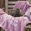 Picture of Custom Embroidered Sherpa Fleece Blanket for Pet - Personalized Pet Blanket with Name
