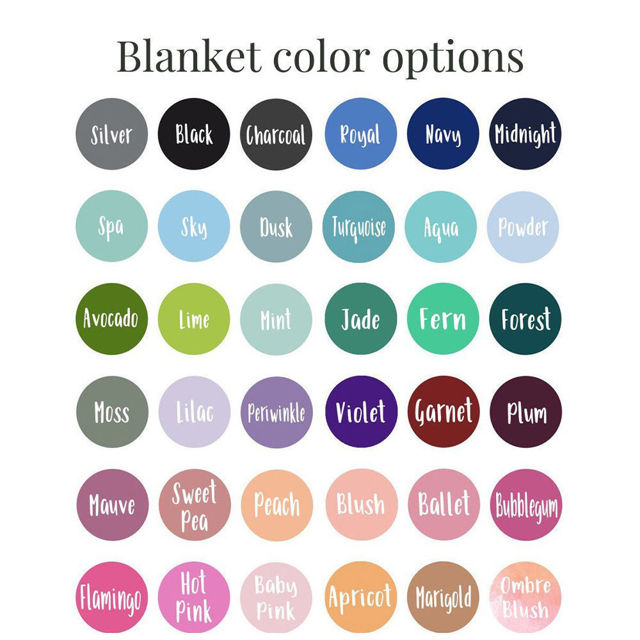 Picture of Custom Embroidered Sherpa Fleece Blanket for Pet - Personalized Pet Blanket with Name