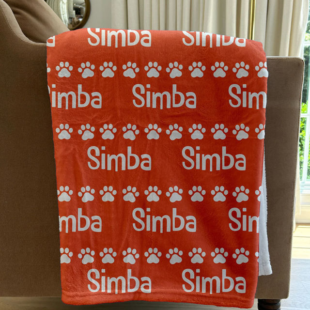 Picture of Personalized Flannel Blanket for Pet - Custom Pet Nap Blanket with Name - Gift for Pet Person