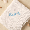 Picture of Custom Baby Name Blanket - Embroidered Letter Blanket - Custom Embroidered Baby Blanket