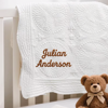 Picture of Custom Baby Name Blanket - Embroidered Letter Blanket - Custom Embroidered Baby Blanket