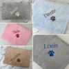 Picture of Custom Embroidered Flannel Blanket for Pets - Custom Dog or Cat Nap Blanket with Name