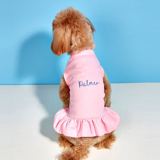 Picture of Custom Embroidered Pet Clothing - Personalized Dog and Cat Coat with Embroidered Name