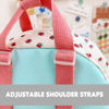Picture of Custom Embroidered Name Backpack - Custom Strawberry Print Canvas Backpack - Personalized Name Backpack