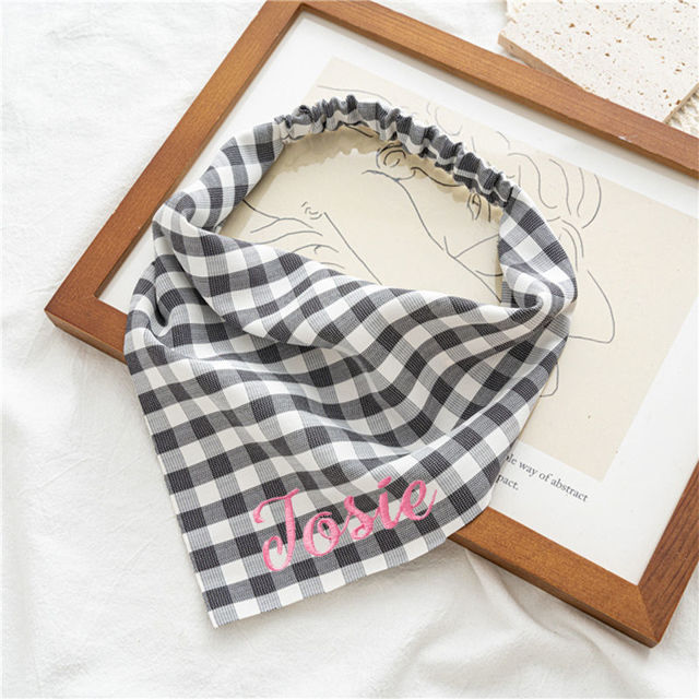 Picture of Custom Embroidered Pet Elastic Band Bandana - Personalized Bib for Weight Under 15kg Dog and Cat
