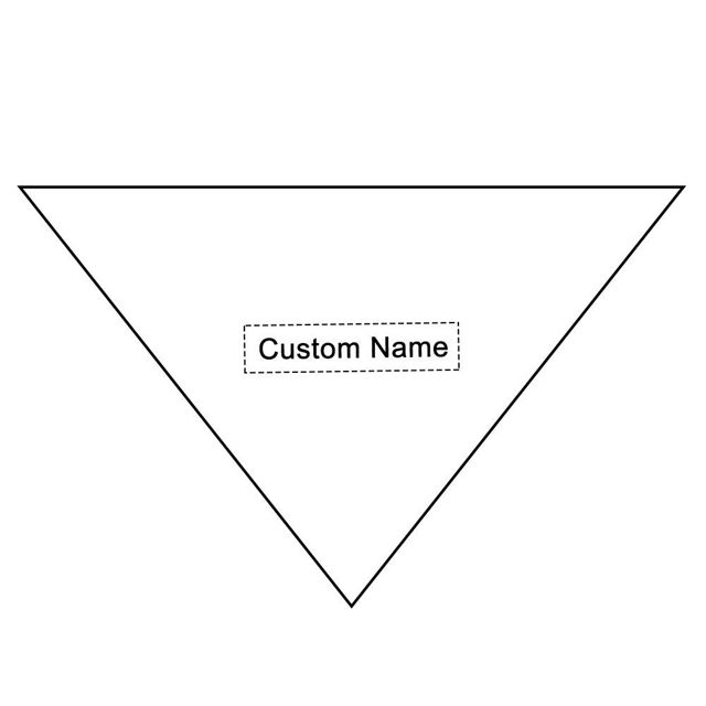 Picture of Custom Embroidered Pet Bandana - Personalized Bib for Dog and Cat with Embroidered Name