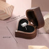 Picture of Custom Ring Box - Heart-Shaped Personalized Ring Box - Custom Engraved Wooden Ring Box