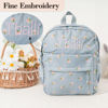 Picture of Custom Embroidered Backpack with Name - Floral Pattern Style School Bag - Back to School Gift for Kids