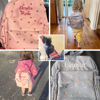 Picture of Custom Embroidered Backpack with Name - Floral Pattern Style School Bag - Back to School Gift for Kids
