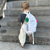 Picture of Custom Embroidered Backpack with Name - Floral Pattern Style School Bag - Back to School Gift for Kids