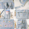 Picture of Custom Embroidered Backpack with Name - Floral Pattern Style School Bag - Back to School Gift for Kids
