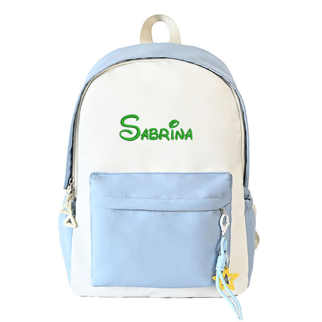 Picture of Custom Embroidered School Bag with Name - School Backpack for Kids - Back to School Gift