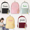 Picture of Custom Embroidered School Bag with Name - School Backpack for Kids - Back to School Gift