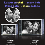 Picture of Custom Photo 3D Laser Crystal Landscape Straight Line