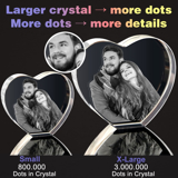 Picture of Custom 3D Crystal Photo in Heart