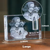 Picture of Personalized 3D Crystal Photo Rectangle – Custom Dog or Cat Memorial Gift – Engraved Crystal Keepsake with Your Photo