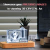 Picture of Personalized 3D Crystal Photo Rectangle – Custom Dog or Cat Memorial Gift – Engraved Crystal Keepsake with Your Photo