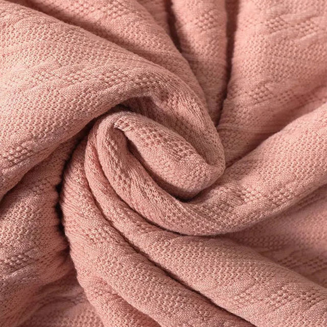 Picture of Custom Embroidered Blanket - Custom Name Jacquard Knit Pom Pom Blanket - Pom Pom and Sherpa Fleece Backing