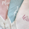 Picture of Custom Embroidered Baby Blanket - Custom Embroidered Baby Blanket - Custom Waffle Tassel Blanket