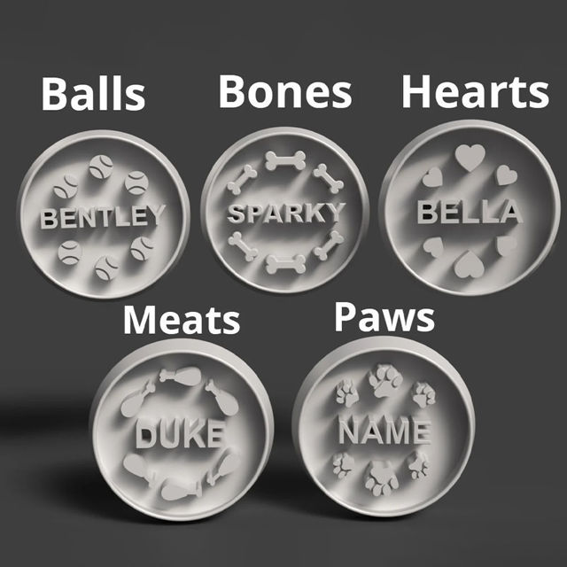 Picture of Custom Slow Feeder Pet Bowls - Personalized PLA 3D Printed Dog/Cat Bowl - Best Gift for Pet Person
