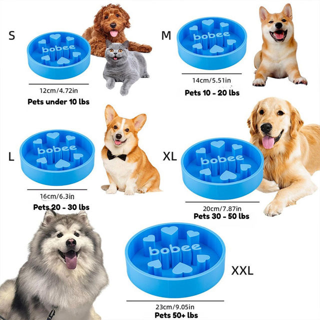 Picture of Custom Slow Feeder Pet Bowls - Personalized PLA 3D Printed Dog/Cat Bowl - Best Gift for Pet Person