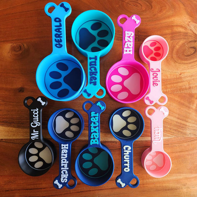 Picture of Custom Pet Food Scoop - Personalized PLA 3D Printed Dog/Cat Food Scoop with Name  - Best Gift for Pet Person