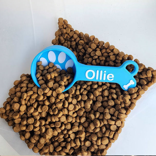 Picture of Custom Pet Food Scoop - Personalized PLA 3D Printed Dog/Cat Food Scoop with Name  - Best Gift for Pet Person