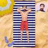 Picture of Personalized Beach Towels - Personalized Towel Wraps - Custom Face Beach Towels