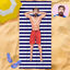 Picture of Personalized Beach Towels - Personalized Towel Wraps - Custom Face Beach Towels