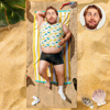 Picture of Personalized Beach Towels - Personalized Towel Wraps - Face Towels Printed with Your Dream Body
