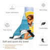 Picture of Personalized Funny Beach Towel - Custom Face Towel - Baby Body Shaped Fun Gift