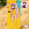 Picture of Personalized Funny Beach Towel - Custom Face Towel - Baby Body Shaped Fun Gift