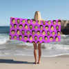 Picture of Personalized Face Print Beach Towel - Customized Fun Gift with Family Photos