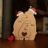 Picture of Personalized Wooden Christmas Bear Family Puzzle - Family Keepsake Home Decor Gift - Christmas Gift for Family
