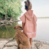 Picture of Personalized Kids Embroidered Hooded Bath Towel - Custom Waffle Beach Towel - Custom Waffle Cotton Bath Towel