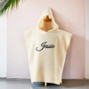 Picture of Personalized Kids Embroidered Hooded Bath Towel - Custom Waffle Beach Towel - Custom Waffle Cotton Bath Towel