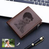 Picture of Custom Engraved Photo Men's Wallet - Personalized Name Wallet for Dads - Nice Birthday and Father's Day Gift