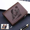 Picture of Custom Engraved Photo Men's Wallet - Personalized Name Wallet for Dads - Nice Birthday and Father's Day Gift