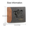 Picture of Custom Photo Wallets for Men - Personalized Name Wallet for Dads - Nice Father's Day Gift
