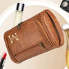 Picture of Personalized Groomsmen Gifts - Custom Leather Toiletry Bag - Travel Bag for Men - Birthday Gift