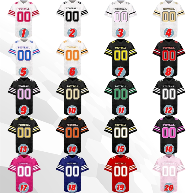 Picture of Custom Football Jerseys - Personalized Name, Number, and Logo Jerseys - Gifts for Fans