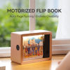 Picture of Custom Motorized Flip Book - Auto Page Turning - Rechargeable Personalised Flip Album with Wooden Frame - Home Decor