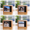 Picture of Custom Motorized Flip Book - Auto Page Turning - Rechargeable Personalised Flip Album with Wooden Frame - Home Decor