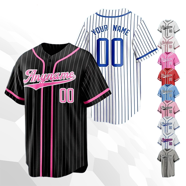 Picture of Custom Jerseys - Customized Team Name and Number - Customized Striped Team Jerseys