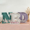 Picture of Personalized Wooden Letter Piggy Bank - Custom Name Coin Bank for Kids & Adults - Decorative Alphabet Money Box Gift