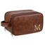 Picture of Custom Leather Toiletry Bag - Personalized Groomsmen Gifts - Travel Bag For Men