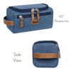 Picture of Custom Canvas Toiletry Bag for Men - Personalized Bags for Groomsmen - Travel Bag For Him