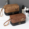 Picture of Custom PU Leather Toiletry Bag - Travel Bags For Men - Father's Day Gifts - Birthday Gift