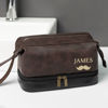 Picture of Custom PU Leather Toiletry Bag - Travel Bags For Men - Father's Day Gifts - Birthday Gift