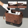 Picture of Custom PU Leather Toiletry Bag - Travel Bags For Men - Father's Day Gifts - Birthday Gift